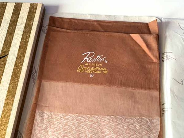 Carmencita Nylons Old Textured Stockings