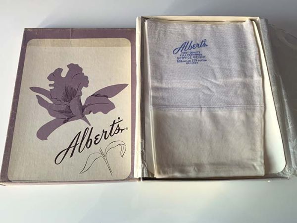 Albert's Vintage US Nahtnylonstrümpfe Nylons weiss 9 M