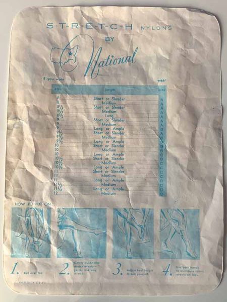 Nationals Nahtlose RHT Vintage Nylonstrümpfe Nylons US 11-12