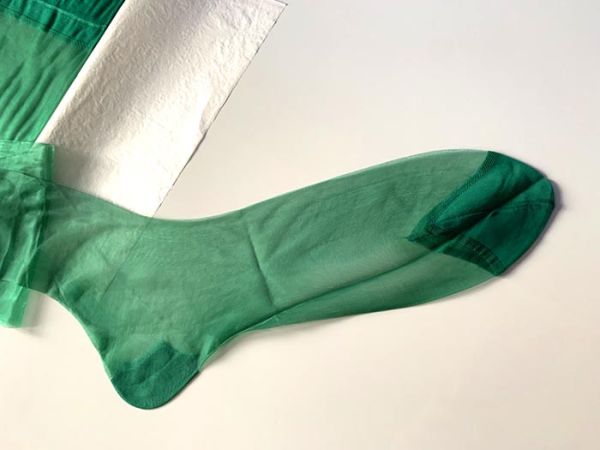 Holeproof Vintage Nylonstrümpfe Grüne Nylons US 10,5 Medium