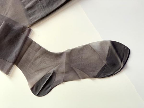 MEC Vintage Nylonstrümpfe RHT Nylons Grau US 9 Lang
