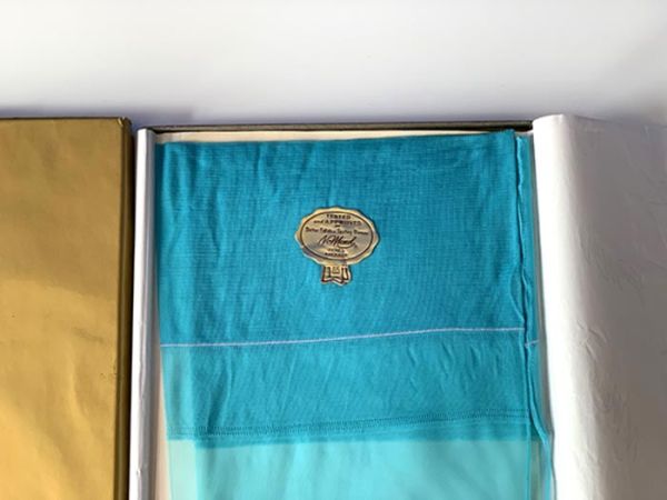 No Mend Vintage Nahtnylonstrümpfe Türkis Nahtnylons US 9,5