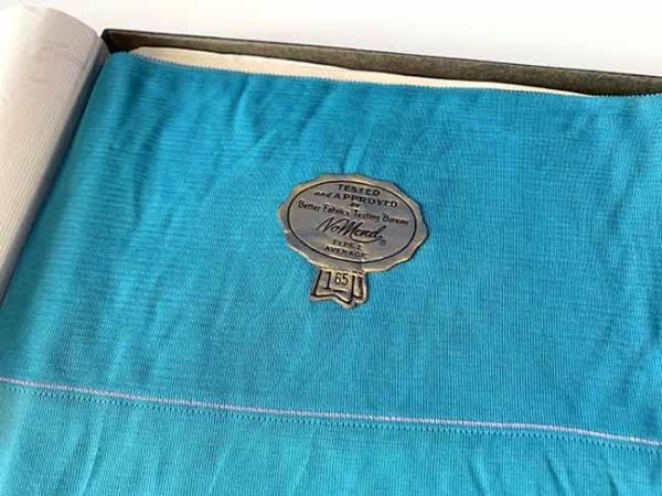 No Mend Vintage Nahtnylonstrümpfe Türkis Nahtnylons US 9,5