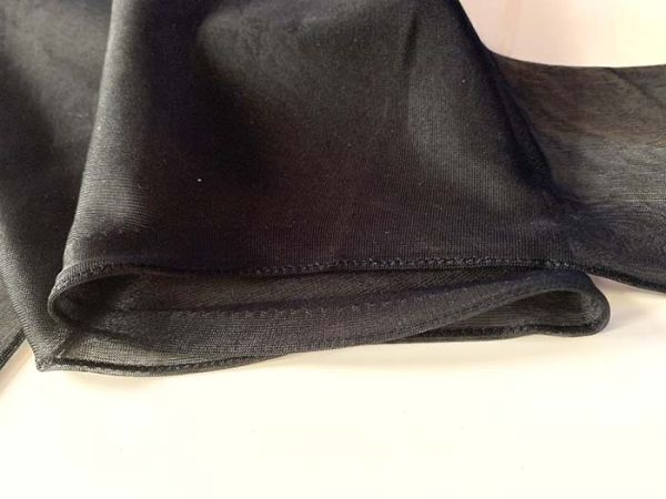 Schwarze Vintage Nahtnylonstrümpfe Walking Sheer US 11 Medium