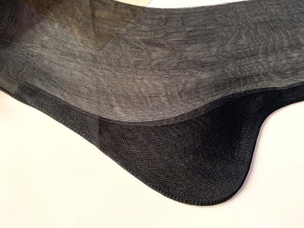 Schwarze Vintage Nahtnylonstrümpfe Walking Sheer US 11 Medium