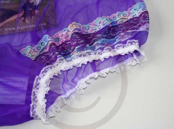 Vintage Style Sexy Lilac Nylon Pin UP Panty