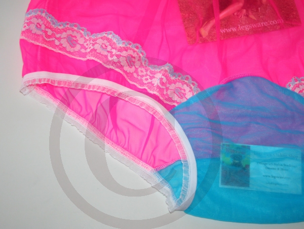 Pin-Up Style Sassy Sheer Hot Pink Nylon Panty