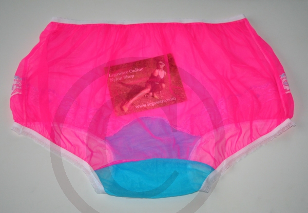 Pin-Up Style Sassy Sheer Hot Pink Nylon Panty