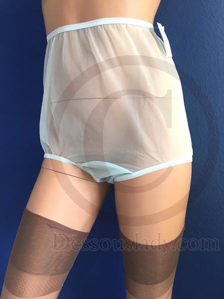 50/60er Nylon Panty PIN UP HÖSCHEN 100% Nylon Blau