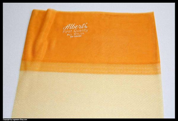 Alberts alte glänzende US Nylons Orange