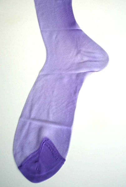 Alberts alte glänzende Lila US Nylonstrümpfe Gr. 11