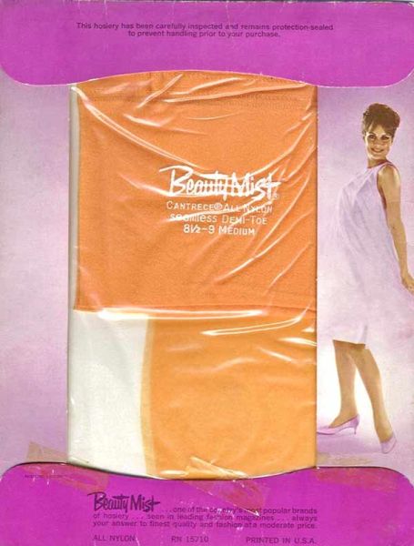 Beauty Mist alte US Strümpfe US 8,5-9 Orange