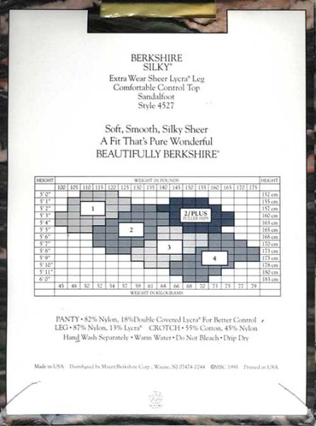 Berkshire Silky US Pantyhose Sandalfoot