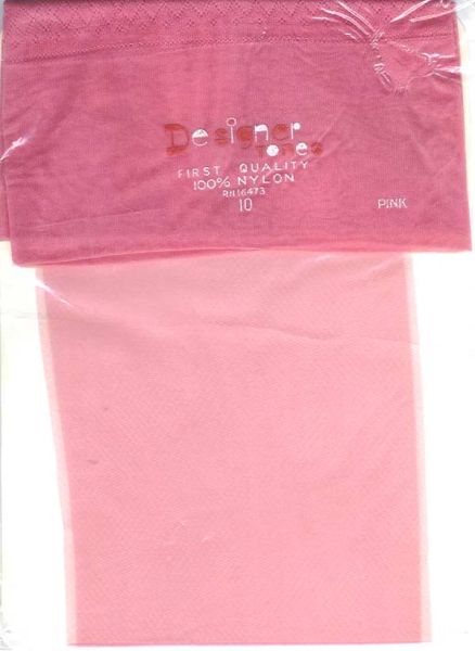 Designer Tones US Nylon Stockings Pink Size 10
