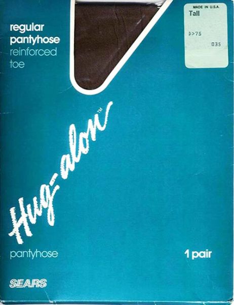 US Vintage Nylon Pantyhose ribbed panty RT Tall