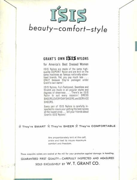 Isis alte US-Nylonstrümpfe Blau Gr. 10 Medium