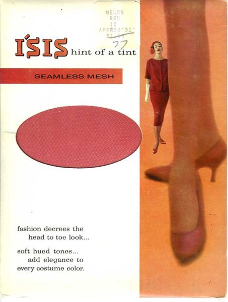 Isis US Nylon Stockings Red Sz 10 Medium