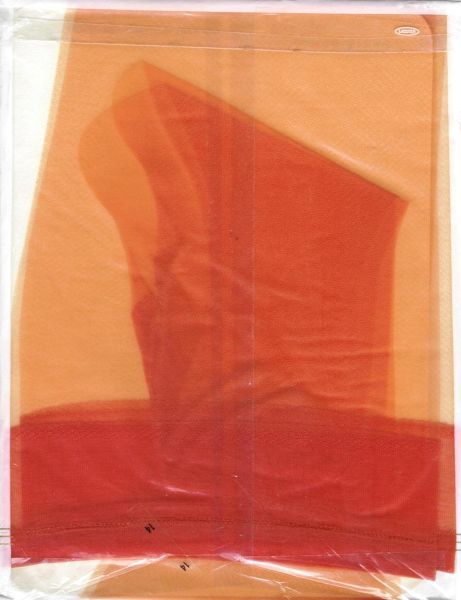 Jr. Miss alte US Nylon Strümpfe Orange Gr 8,5