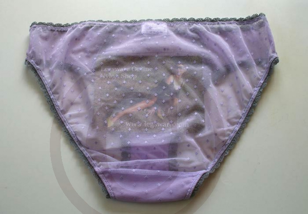 Soft Sheer Lilac Nylon Panties Brief