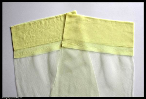 Vintage Gelbe US Nylons Strümpfe