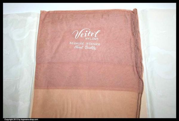 Veitel 156 Naht Nylonstrümpfe schwarze Naht Gr 9,5