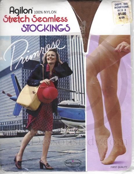 Agilon Hosiery alte US-Nylonstrümpfe 9,5-10