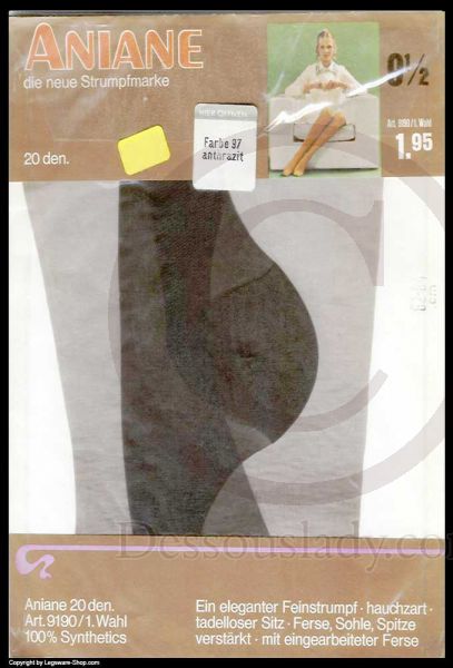 Aniane alte RHT Feinstrümpfe Gr 9,5 Lang