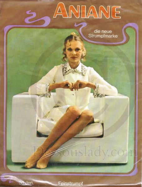 Aniane Vintage Old Nylon Stockings Sz 9 XXL