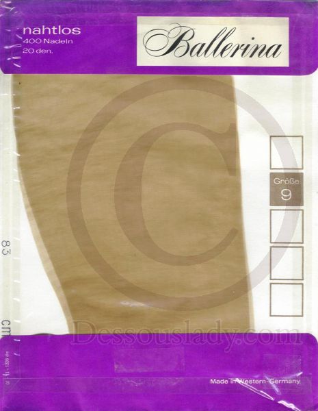 Ballerina Straps Feinstrümpfe 20 Den Gr. 9 XL