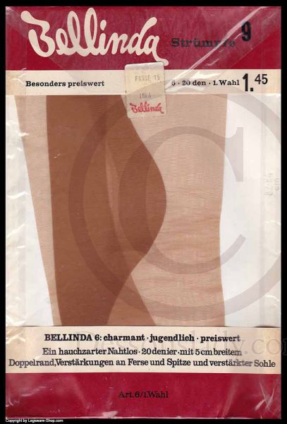 Bellinda Vintage brown RHT Stockings Nylons Sz 9 XL
