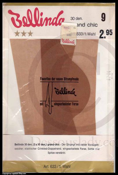 Bellinda Grand Chic Seamless Stockings Nylons 9 XL