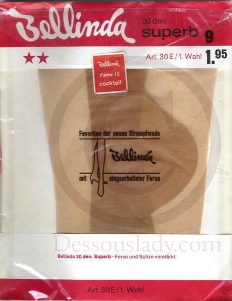 Bellinda Superb Seamless Stockings Sz 9 XXL