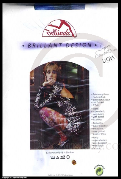 Bellinda Strumpfhose Grafitti Hippi Farben