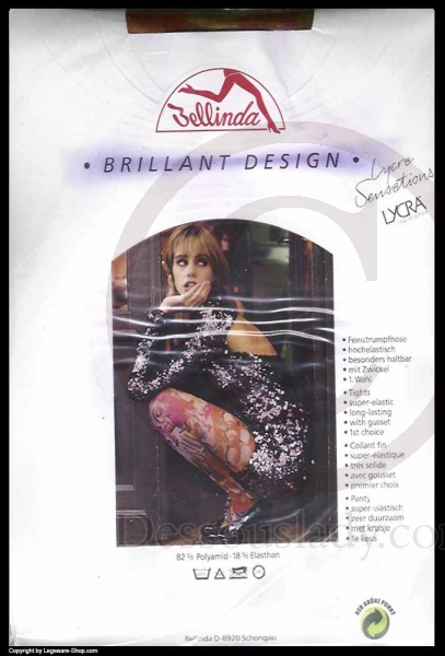 Bellinda Strumpfhose Flower Hippi Farben