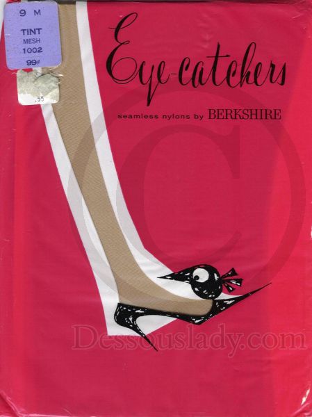 Berkshire Eye Catchers US Nylon Stockings Nylons Sz 9M