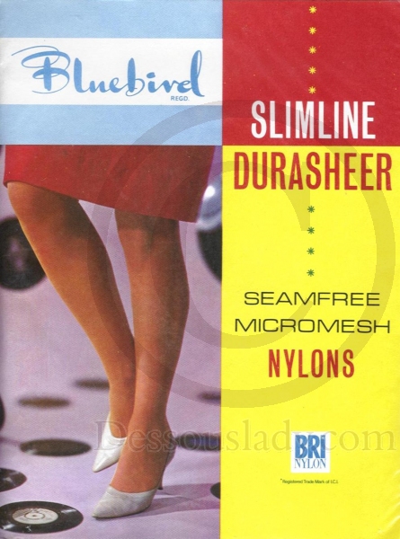 Bluebird alte US-Nylonstrümpfe Gr. 10,5
