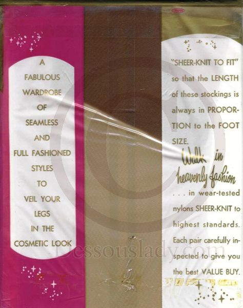 Bridal Veil Vintage amerikanische Strapsstrümpfe Nylons 9