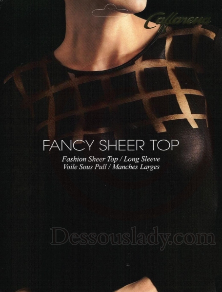 Sexy Transparentes Nylon Langarm Top 245