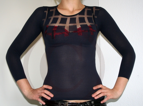 Sexy Transparentes Nylon Langarm Top 245