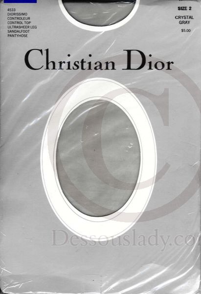 CHRISTIAN DIOR Diorissimo PANTYHOSE TIGHTS Sandalfoot