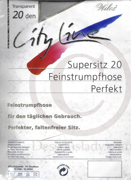 City Line Feinstrumpfhose Silber Gr. 44-46