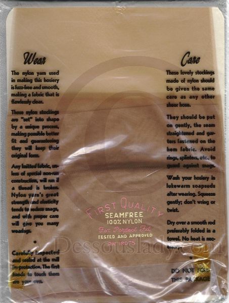 Clearspun 9761 alte US Nylonstruempfe Gr. 10
