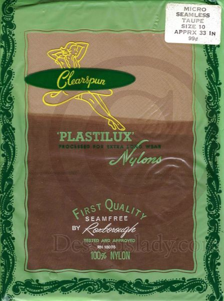 Clearspun alte US Nylonstruempfe Taupe