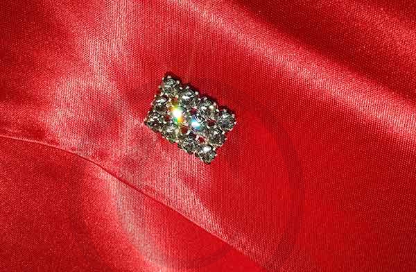 Christian Dior rote edele Strumpftasche