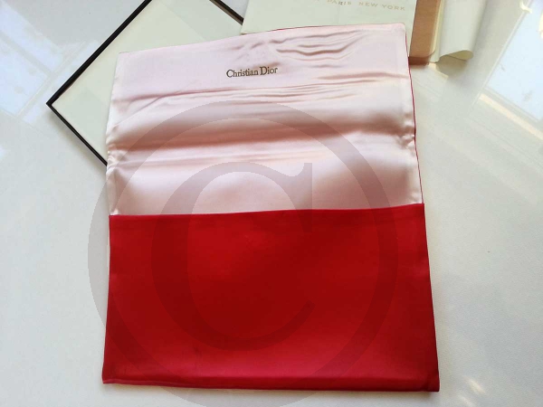 Christian Dior rote edele Strumpftasche