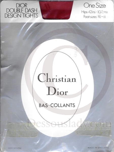 Dior Doppel Streifendesign US Strumpfhose Rot