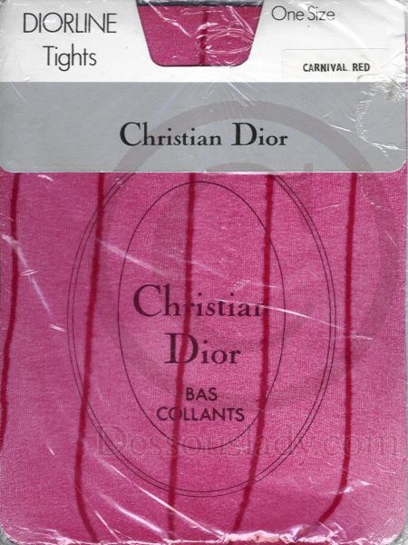 Christian Dior Streifendesign US Strumpfhose