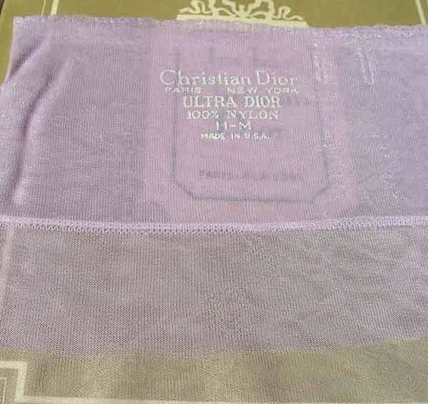 Dior US Nylons Sandalfoot Größe 11 M