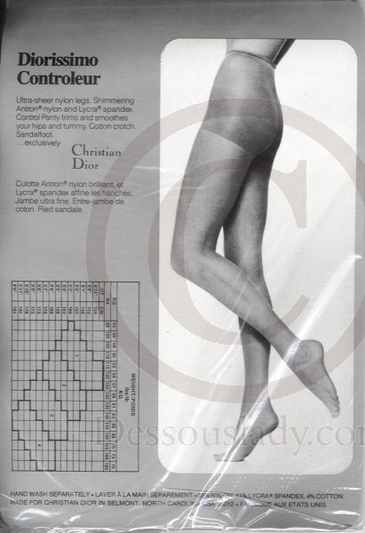 Christian DIOR 4533 blue PANTYHOSE Sandalfoot