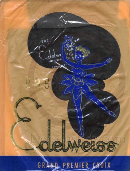 Edelweiss echte alte Nahtnylonstrümpfe